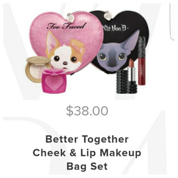 Too Faced Other - Too Faced & Kat Von D travel make up set NWT